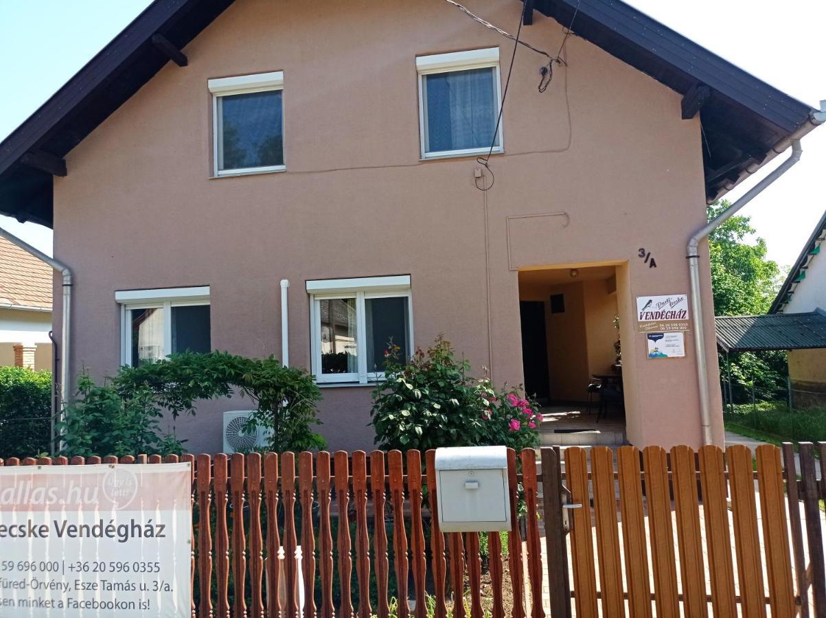 Partifecske Vendeghaz Hotel Tiszafured Bagian luar foto